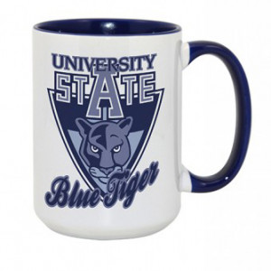 Cana (cana) cu maner colorat, colorat in interior Tank pentru imprimare prin sublimare. Photo 2